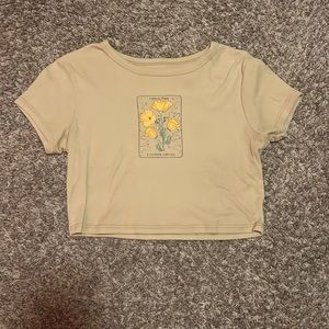 Fifth Sun Beige Crop Top